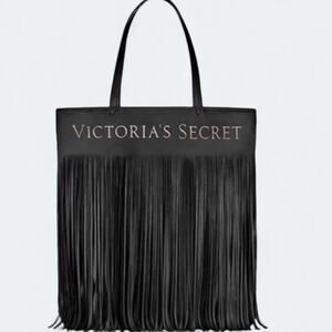 Victoria's Secret Faux Leather Fringe Tote Bag